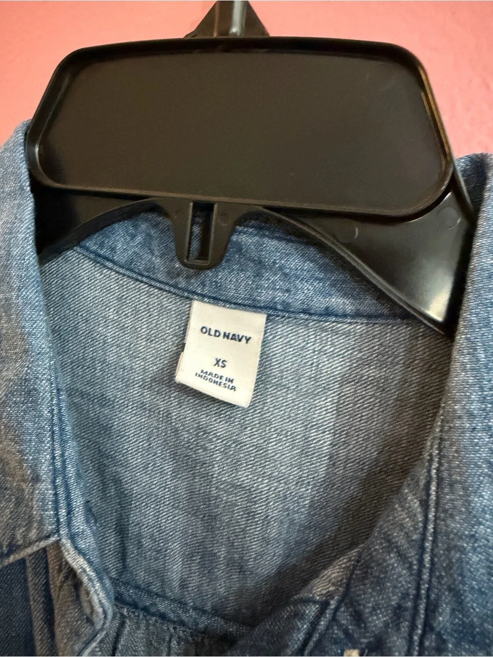 Old Navy Chambray Shirt Dress in Light Blue - Picture 2 of 2